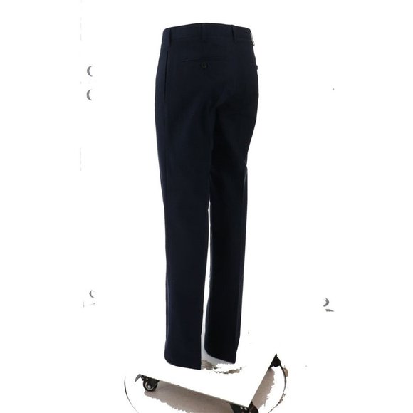 NWT LANDS' END MEN'S TAILORED FIT NO IRON CHINO PANTS CLASSIC NAVY 35 - Picture 4 of 8
